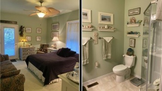 Birch Room — white furniture and private bath